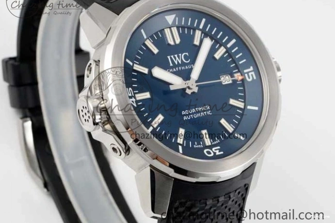 MIROTIME 0403 Aquatimer SS IW3290 RSF 1:1 Best Edition Blue Dial on Black Rubber Strap A Fashionable 7074